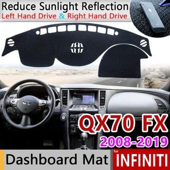 Za Infiniti QX70 FX35 FX37 FX45 FX50 2008~2019 S51 Anti-Slip Mat nadzorna plošča Pokrov Pad Dežnik Dashmat Avto Preprogo Dodatki