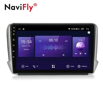 DSP carplay Android10.0 API29 6+128G Avto Radio Večpredstavnostna Video Predvajalnik Navigacija GPS Za Peugeot 208 2008-2016 QLED BT CSD