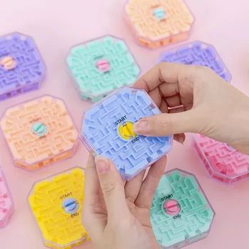 3D Labirint Magic Cube Pregleden Ten-sided (obojestransko), Sestavljanke Hitro Kocka Žogo Vozni Igra Cubos Modrost Igrače za Otroke Darilo Izobraževalne Igrače