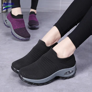Damyuan Platforma Čevlji Ženske 2020 Novo Pomlad Priložnostne Zračne Blazine Loafers Ženski Zapatos De Mujer Dihanje Copati Ženske Stanovanj
