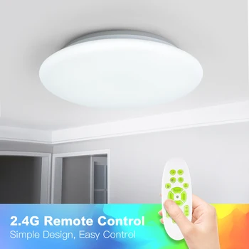 Smart LED stropna luč WIFI glasovni nadzor RGB zatemnitev APP nadzor dnevna soba spalnica kuhinja stropna svetilka