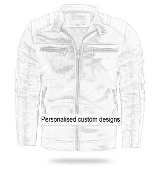 2021 Nov Modni Kul Nazaj Print Custom DIY Design Vzorec Biker motornega kolesa moška Usnjena Jakna
