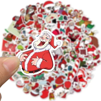 50PCS Božič Dekorativne Nalepke Vesel Santa Claus Oblikovane Nalepke Za Diy Album Dnevnik Album Okras Božično darilo