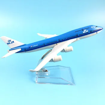1/400 16 cm Diecast Zraka KLM Letalo 747 Letala Letalo Model Darilo Namizni Dekor