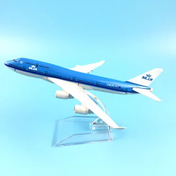 1/400 16 cm Diecast Zraka KLM Letalo 747 Letala Letalo Model Darilo Namizni Dekor