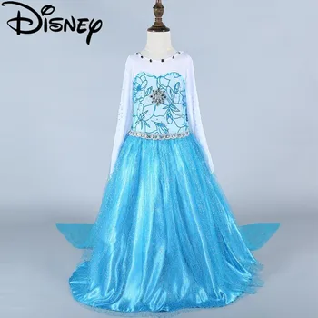 Disney obleko zelene elsa baby dekleta zamrznjene kostume snow queen cosplay otroci oblačila fantasia vestido božični kostum princeska