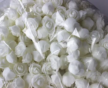 100 kozarcev/veliko Mini PE Pene Rose Cvet Glavo Umetne Vrtnice Cvetovi Ročno DIY Poroka Doma Dekoracijo Praznične Stranka Dobave
