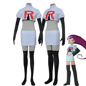 Team Rocket Jessie Musashi James Kojirou cosplay kostum Celoten Sklop Igre Anime Cosplay Kostum