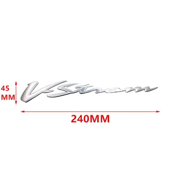 Za Suzuki Vstrom DL 250 DL 650/XT DL1000/XT Vse Serije 2 KOS Motocikla Emblem Nalepke Chrome Reflektivni Skuter Decals Značko
