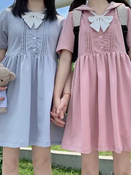 Japonski in korejski šoli slog krilo poletje 2020 nove prijateljice obleko starost zmanjšanje mornarice ovratnik študent obleko