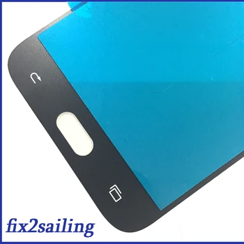 Za Samsung Galaxy A8 A8000 A800 A800F AMOLED Zaslon LCD Preizkušeno Deluje Zaslon na Dotik Skupščine Z Kaljeno Steklo