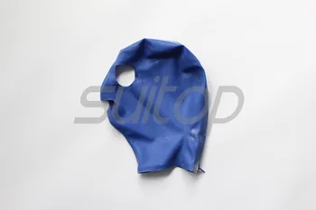 Nove Moške Suitop latex Dihalne gume masko za odrasle v modri barvi