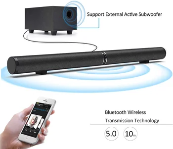 65W za Domači Kino TV Soundbar Ločljivi Bluetooth Zvočniki Audio 2.1 Echo Wall Zvok Palice Z Subwoofer Bass Boost