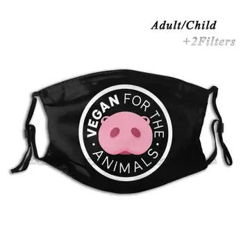 Veganska Za Živali - Pig Nos Za Oblikovanje Po Meri Za Odrasle, Otroci Proti Prahu Filter Diy Tiskalni Stroj Masko Veganska Veganstvo