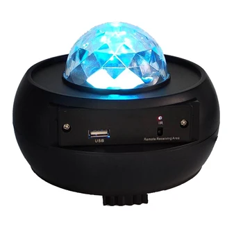Barvita Zvezdnato Nebo Projektor, BT, USB, Daljinsko upravljanje Predvajalnika Glasbe LED Nočna Lučka Polnjenja s kablom USB Projekcija Lučka Otroci Darilo