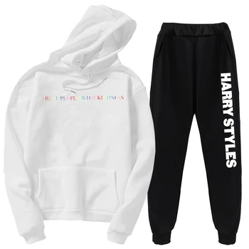 Harry Styles Zdravljenje Ljudi Z Dobroto Hoodie hoodies majica in hlače, obleke, 2 kos