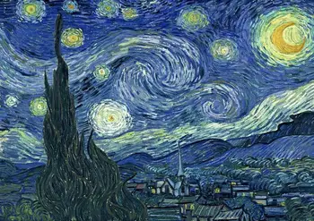 Vincent van Gogh: Zvezdnato Noč oljnih slik platno umetniške grafike Wall Art Za dnevno Sobo, Spalnica Dekor