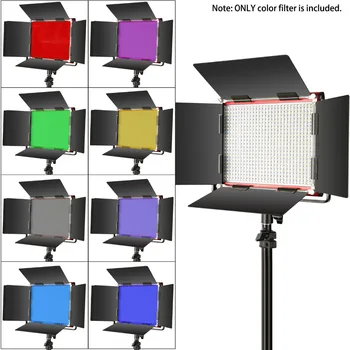 Neewer 8-pack-gnome Razsvetljavo Barvni Filter Tansparent Barvne Korekcije Filter v 8 Različnih Barvah za Neewer 660 LED Video Luč