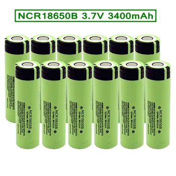 NOVO 18650 Baterijo 3,7 V 3400mAh Li-ion NCR18650 Litijeva baterija za ponovno Polnjenje za Led Svetilko, Baklo Smerniki Vklop Elektronike