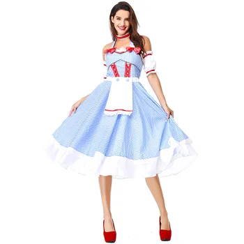 Odraslih Vintage Stil Čarovnik iz OZA Dorothy Kostum za Ženske Halloween Kostumi za Ženske, Dekleta Film Dorothy Kostum Obleko