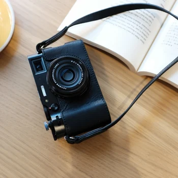 Fuji X100V fotoaparat torba usnja kritje pol nastavitev osnovne usnje vreča letnik usnja kritju
