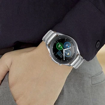 Najnovejši Kovine Jeklo Watch band Za Samsung Galaxy Watch 3 41mm 45mm Watchbands Galaxy Watch Aktivni Razredi 20 mm 22 mm manžeta