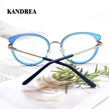 KANDREA 2020 Modni Očala Mačka Oči Ženske Okvir Očal Acetat Očala na Recept optični