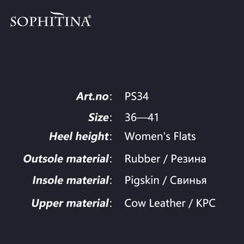 SOPHITINA Poletje Priložnostne Ženske Copate Pravega Usnja Zunanji Strani Moda Dekoracijo Cvet Lady Čevlji Kakovosti Copate PS34
