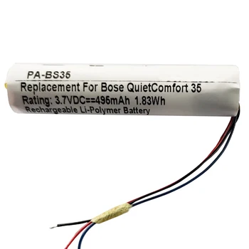 Nova Baterija Za Bose QuietComfort QC35 & QC35 II Akumulator 3,7 V 496mAh Li-Polymer Zamenjava Batterie 3-žice+orodja