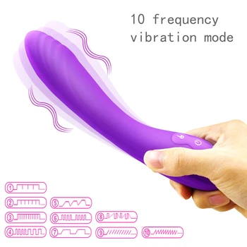 Človek nuo Polmeseca Vibrator Nit Massager USB Polnilne 10 Frekvenca Vodoodporni Vibrator Vibratorji Adult Sex Igrače za Ženske