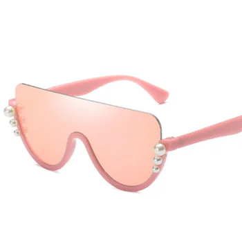 RBRARE Pol Rimless sončna Očala Ženske 2021 Luksuzni Pearl Oculos De Sol Feminino blagovne Znamke Oblikovalec Vintage sončna Očala Ženske Ogledalo