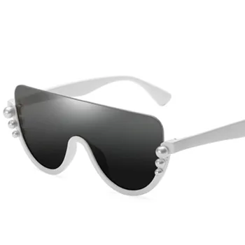 RBRARE Pol Rimless sončna Očala Ženske 2021 Luksuzni Pearl Oculos De Sol Feminino blagovne Znamke Oblikovalec Vintage sončna Očala Ženske Ogledalo