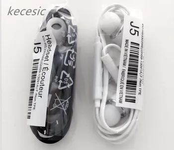 100 kozarcev/veliko AAAA kecesic J5 Slušalke in-ear Slušalke Slušalke za prostoročno telefoniranje z Mic Za Samsung HTC Telefonov Xiaomi