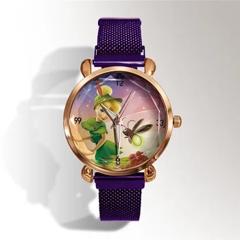 Novo Srčkan Moda Rose Zlata Lady Watch Luksuzne blagovne Znamke Priložnostne iz Nerjavečega Jekla Magnetni Ženske Gledajo Najboljše Darilo reloj mujer