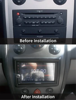 Dvojni 2 Din Radio Fascijo za Renault Megane II 2003-2009 Stereo Plošča Armaturna Kit Uspela Namestitev Trim Obraz Okvir CD Ploščo