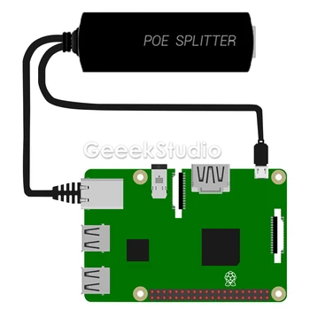 Gigabit Raspberry Pi Gigabit PoE Delilnik USB Tip C Power Over Ethernet IEEE 802.3 af PoE Stikalo Razširitev