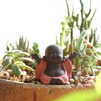 N Čaj Korist Vesel Maitreja Buda Čaj Pet Teahouse Okraski Keramični Doma Dekor Sočne Rastline, Dekoracijo 4 slog za izbiro