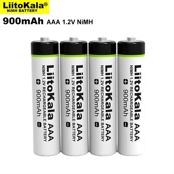 Novi Originalni LiitoKala AAA, 1,2 v 900mAh NI-MH Baterije 1,2 V Baterij za ponovno Polnjenje za Svetilko, Igrače,Daljinsko upravljanje