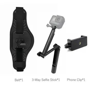 Modni Pas Pas Nazaj Bar Monopod Vesa Za GoPro Hero 5 6 7 8 9 Max Insta360 ENO X2 R Yi 4K+Selfie Palico Adapter