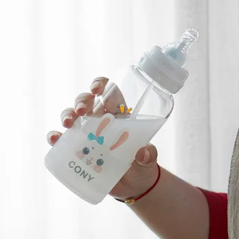 Ustvarjalne Obsega Baby Cucla Steklenice Vode Najstniška Srca, Limonin Sok, Mleko grelnik vode za izobraževanje Otrok Gospodinjstva s Pitno Vodo Steklenico