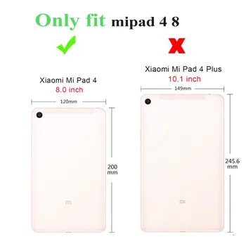 360-Stopinjski Vrtečih Za Xiaomi Mi Pad 4 8 8.0 Primeru Stojalo PU Usnje CaseSmart Spanja Kritje Za Xiaomi MiPad 4 8 Kovček +FilmPen