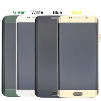 Za Samsung Galaxy S6 Edge LCD G925 G925F SM-G925F LCD-Zaslon na Dotik Montaža Z Okvirjem Za Samsung S6 Edge LCD