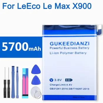 LT633 Novih 5700mAh Telefon Nadomestna Baterija Za LeEco Letv Le Telefon Le Max MX1 X900 Visoko zmogljiva Li-ion Polymer Baterije