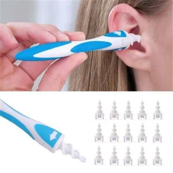 Prenosni Žepni Uho čistilec i-ušesa električni uho žlico Varnost Čiščenje Ščetke