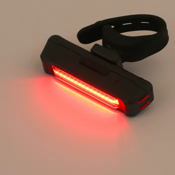 USB Polnilne Kolo Kolo Luči Zadaj Nazaj Varnost Kolesarjenje Repa Rdeča Luč 100LM Vgrajen 3,7 V 500MAH Litijeva Baterija 2261