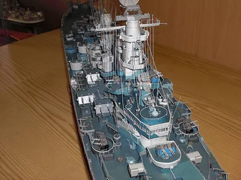 1:280 NAS Missouri Bojna 3D Papir Model Križarka USS MISSOURI Ladje Diecast Navtičnih Model Priročnik DIY Vojaške Darila Igrače