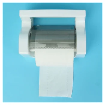 Nepremočljiva Toaletni Papir Držalo Tkiva Roll Stojalo Polje z Polica za Omaro, Kopalnica