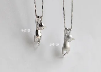 Priljubljeni dodatki s925 sterling srebrni nakit s korejski modni slog luštna mačka ogrlico iz za očarljiv ženski rojstni dan