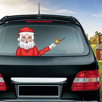 Božič Kodranje Santa Claus Oznake Dekoracijo Okno Avto Nalepke Metlice Nalepka