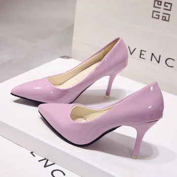 Novi temperament majhne sveže visokih petah 7cm stiletto družico čevlji s konicami ženske čevlje.